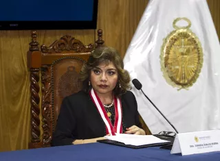La Fiscal de la Nación (fiscal general) de Perú, Zoraida Ávalos, en una fotografía de archivo. EFE