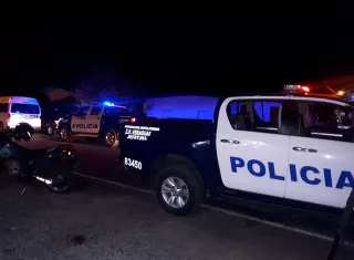 Vista general del área del suceso.