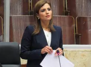 La diputada Ana Giselle Rosas. 