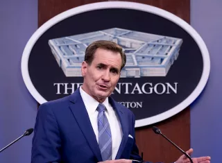 El portavoz del Pentágono, John Kirby, en una fotografía de archivo. EFE