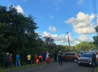 Vista general del accidente.