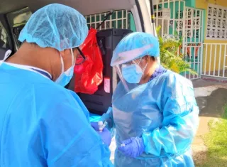 trazabilidad e hisopados en Antón.