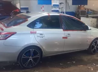 Así quedó el vehículo del representante de Veladero.