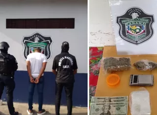 En la diligencia se decomisó presunta sustancia ilícita, dinero en efectivo, una pesa digital, 1 trituradora y material para su embalaje.