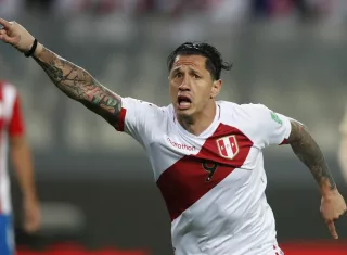  Gianluca Lapadula festeja su anotación. /Foto: EFE