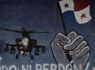 Mural conmemorativo a la invasión de los Estados Unidos el 20 de diciembre de 1989 en ciudad de Panamá. EFE Archivo