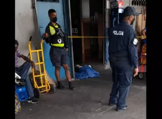 Vista general de la escena del suceso.