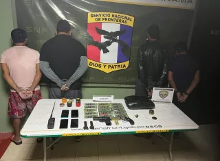 Captura de los sospechosos. Foto/ Senafront