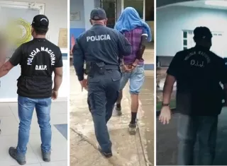 Vista de los presuntos violadores aprehendidos en Veraguas.