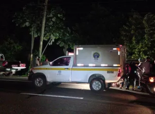 Vista general de la escena del crimen.