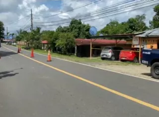 Vista general de la escena del crimen en Chilibre.