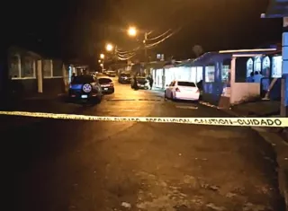 Vista general de la escena del crimen de Ricardo Whorton.