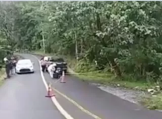 Vista general de la escena del crimen.