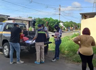 Vista general de la escena del crimen. Foto: Alexander Santamaría