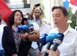 Maribel Gordón y Melitón Arrocha formalizan aspiraciones a la presidencia de Panamá. Foto: Víctor Arosemena