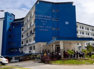 Vista externa del hospital Rafael Hernández, ubicado en David.