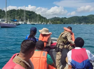 Unas 30 embarcaciones se encuentran en esta área, que está dentro del parque nacional de Portobelo.