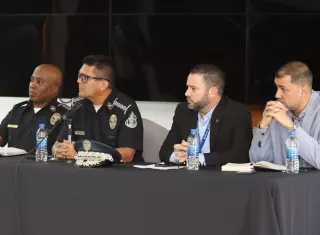 Reunión Policía Nacional Asoc. Bancaria.