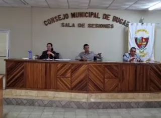 Autoridades del distrito de Bugaba, en la provincia de Chiriquí.