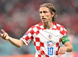 Luka Modric durante el partido ante Canadá. /EFE