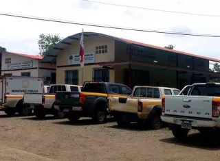Vista general de la sede del Sistema Penal Acusatorio en Darién.