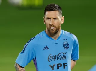 Lionel Messi durante los entrenamientos. /EFE