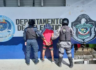 El retenido quedó a órdenes de la Fiscalía de Drogas.