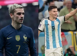 Griezmann y Julián Álvarez /EFE