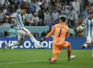 Julián Álvarez ha sido clave para Argentina. /EFE