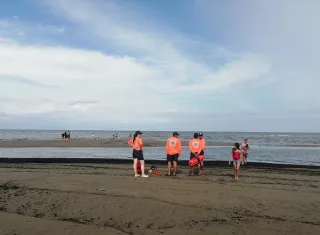 Este 1 de enero, una gran cantidad de personas acudieron a las playas de Los Santos.