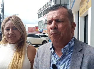 La HR. Núñez y su abogado Navarro.  (Foto: Eric Montegro)