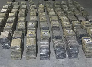 Los paquetes de drogas incautados.