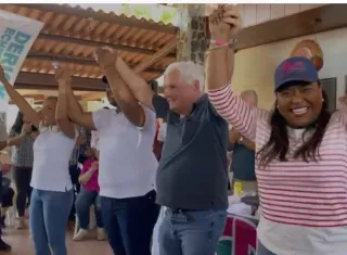 Ricardo Martinelli concuerda con Yanibel Ábrego de que la alianza será con CD una vez salga el Orejón del partido que él fundó.