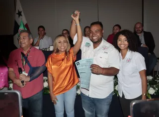 Derick Echerrería ganó por amplio margen tras finalizar el conteo de 925 actas. Foto: Víctor Arosemena 