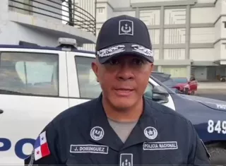 Comisionado Jorge Domínguez, efe de la tercera zona policial de Colón.