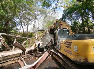 Puente colapsado en Coclé 