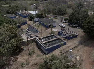 Vista general de la planta potabilizadora Cabra.