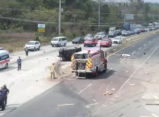 Hecho de tránsito en Santa Clara, Coclé.
