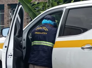 Levantamiento del cadáver.   