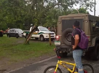 Escena del accidente de tránsito en Barú, Chiriquí, en horas de la madrugada de hoy.