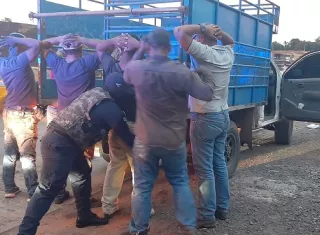 Los seis sospechosos fueron aprehendidos en el corregimiento de Guadalupe.