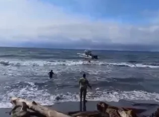 Rescate en el mar.
