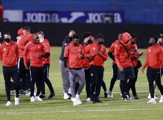 Jugadores de la selección nacional de Canadá, EFE