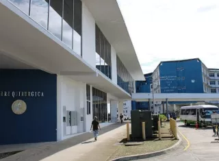 Vista del Hospital Dr.'Rafael ández de David.