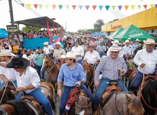 José Gabriel &#039;Gaby&#039; Carrizo, participó este domingo en la cabalgata efectuada en Bugaba.