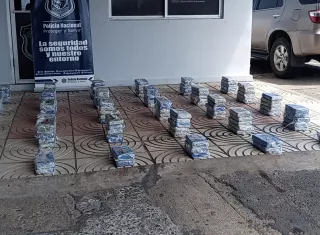 Los 133 paquetes de droga.