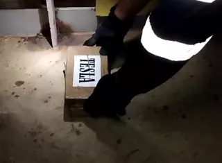  Los paquetes estaban identificados con la palabra “Tesla” .