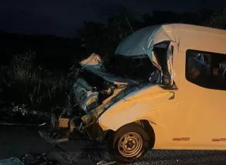 Escena del accidente fatal.