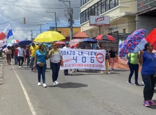 Marcha negra y del silencio en La Chorrera.