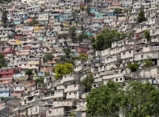 Fotografía de archivo de un barrio en Petionville (Haití). EFE